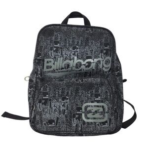 Billabong Logo Black & Grey Zip Backpack